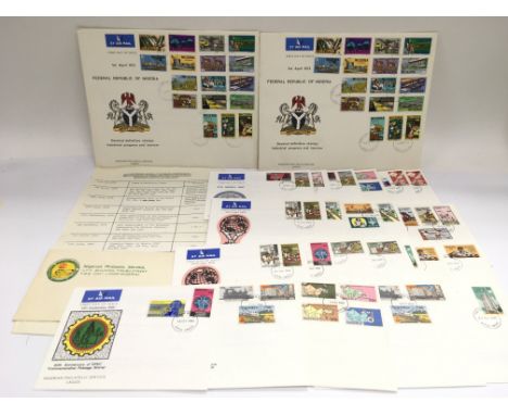 A collection of 1973-1980 Federal Republic of Nigeria first day issue postage stamps with certificates - NO RESERVE