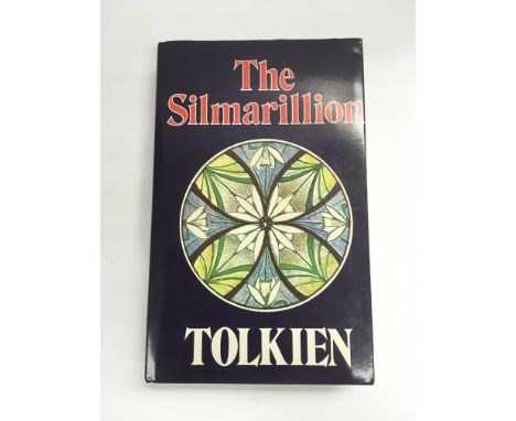 A first edition hardback book of The Silmarillion by JRR Tolkien.