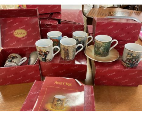 12 Goebel Artis Orbis coffe cans and saucers.