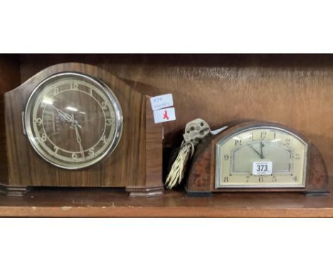 SMITHS ELECTRIC MANTLE CLOCK &amp; 1 OTHER SMITHS CLOCK