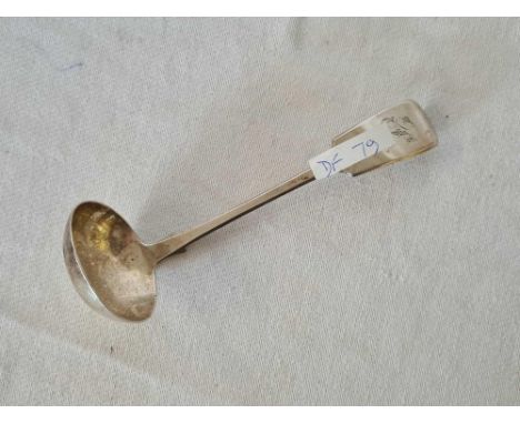 SILVER PLAIN LADLE, EXETER 1854, 32g