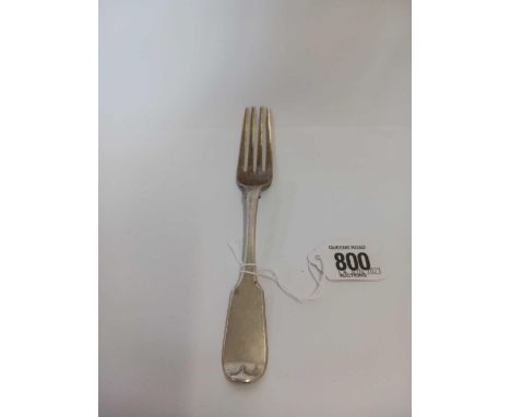 A VICTORIAN EXETER SILVER FORK 1845 BY J STONE