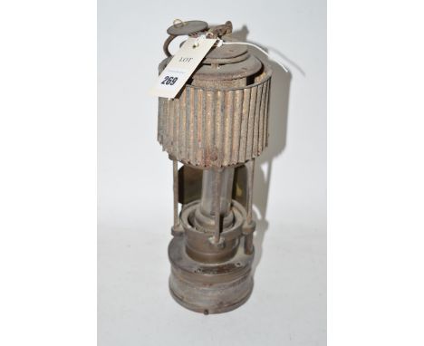 Patterson, Felling, Gateshead, Type HCP miner's lamp, the miner's token inscribed "Leversons Wallsend Colliery Limited, No. 7
