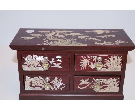 Inlaid mother of pearl chest of drawers 