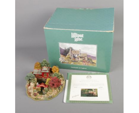 A boxed Lilliput Lane Reflections of Jade limited edition figure. No. 3546/3950 with certificate of authenticity.  