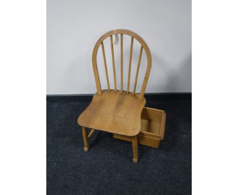 A child's Ercol chair fitted a drawer 