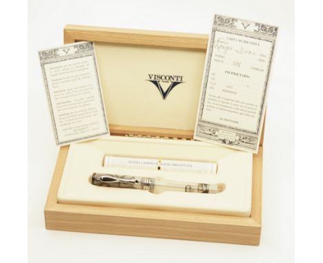 Visconti Voyager Demo fountain pen with box and papers. This limited edition pen had 888  produced and this early example, (4