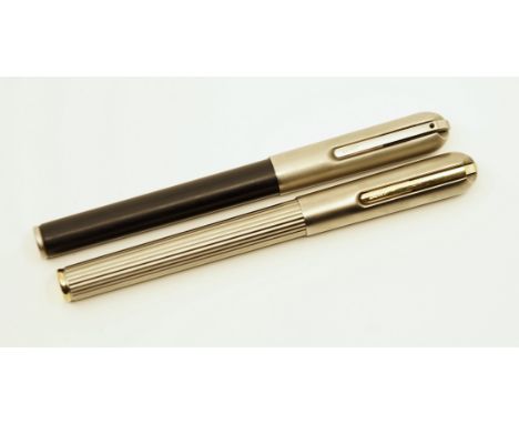 Lamy Persona fountain pens in Titanium and Palladium Makrolon Black with metal cap. These pens were beautifully designed by L