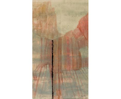 John Stops RWA (1925-2002)/Porthclais/signed and dated/lithograph, 64cm x 30.5cm Condition Report: ARR Artist's Resale Right 