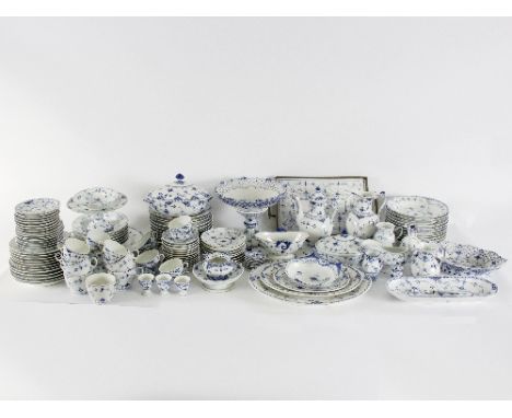 An extensive Royal Copenhagen blue and white dinner service   Condition Report:  Lot 345:Owing to the size of this lot we hav