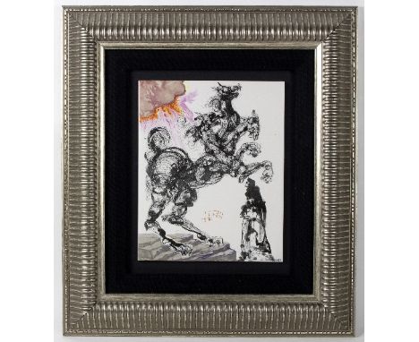 Salvador Dali (Spanish 1904-1989)/Cerberus (Hell-Canto 6)/limited edition 155/490, certificate verso/ceramic plaque, 20cm x 2