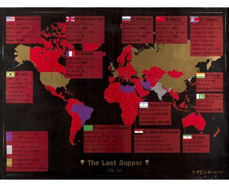 Damien Hirst (British, born 1965)/The Last Supper, 2005/signed/lithograph, 148cm x 195cm Condition Report: ARR Artist's Resal