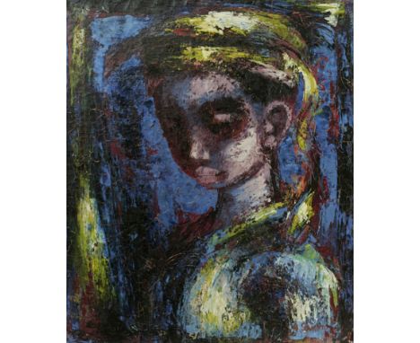 Gerard Sekoto (South African, 1913-1993)Portrait of a youth signed 'G Sekoto' (twice, lower right)oil on canvas61 x 50cm (24 