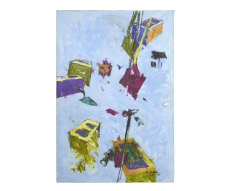 Ben Osaghae (Nigerian, 1962-2017)Untitled (Blocks) signed and dated 'Osaghae '11' (lower right); further titled and dated 'Un