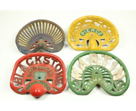 Tractor / Machine Seats:&nbsp;&nbsp;A 'Pierce (Wexford) Celtic design (yellow &amp; green); a Wm. Doyle &amp; Co. Ltd. (blue,