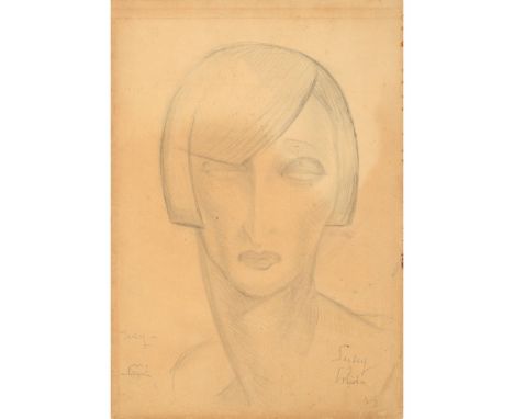 Maria Adelaide Lima Cruz (1908-1985)"Susy"Charcoal on paperSigned30,5x21,5 cm