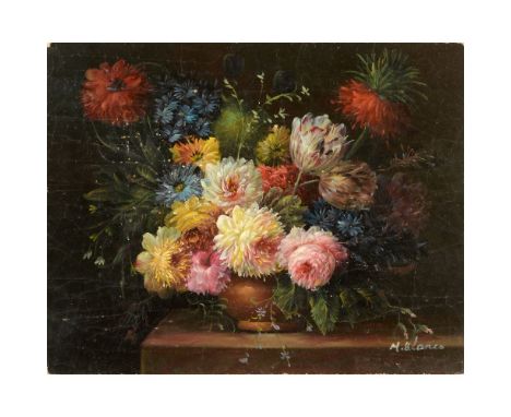 European school, 20th centuryStill lifeOil on woodSigned M. Blanco(unidentified signature)20x25 cm