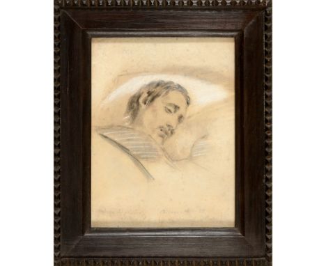 José Daniel Colaço (1831-1907)Portrait of the painter António José Patrício (1827-1858)Charcoal and chalk on paperSigned and 