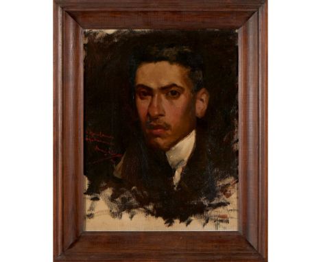 Armando de Lucena (1886-1975)Portrait of a gentlemanOil on canvasSigned, dated 911 and dedicated45,5x35,5 cm