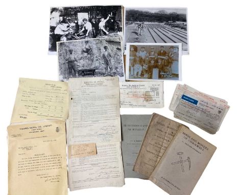 Mining History. Papers pertaining to South Crofty etc. Share tickets and cheques, invoices Together with reproduction histori