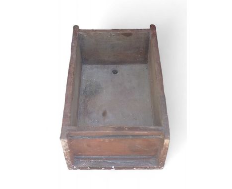 Charleston Heritage Collection A teak sink  29cm tall, 75cm wide and 47cm deep.