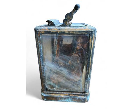 RMS Medina, 1917  A superior carriage clock with gilt brass case. Probably English. Case height 14cm, maximum width 12cm The 