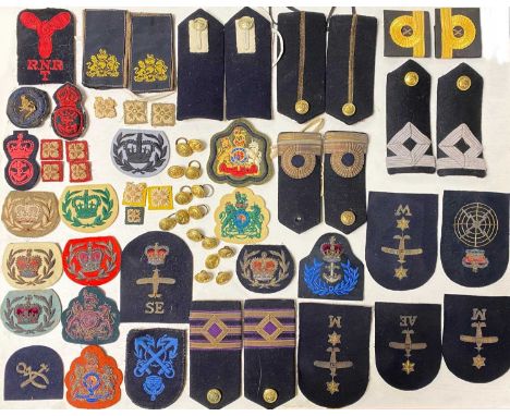 Royal Navy Insignia Approx 50 x tally’s (cap bands) from various ships and ranks including Koenigsberg, and multiple navy bad