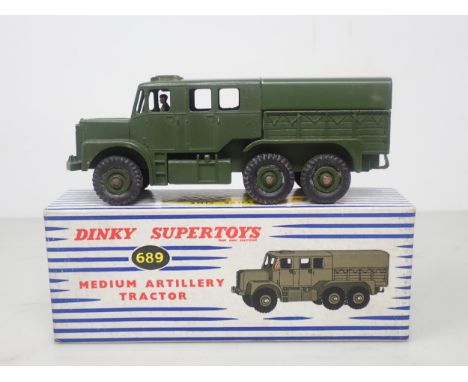 A boxed Dinky Toys No.689 Medium Artillery Tractor 