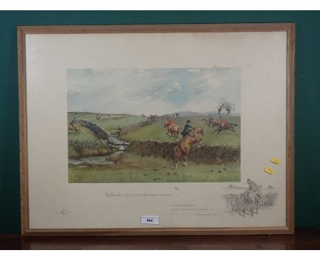 Charles Johnson Payne (Snaffles); colour Print, 'The Greatest Walls in the Country was in it', pencil signature and bit proof