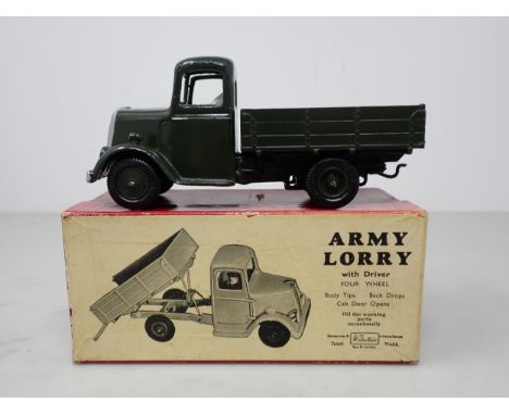 A boxed Britains No.1334 Army Lorry, later version. Nr mint, box Ex 