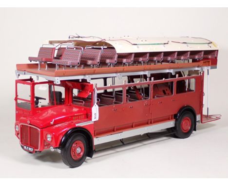 A part built large scale metal Model of a Routemaster double decker Bus 