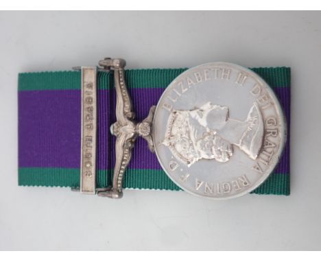 Campaign Service Medal with South Arabia Bar to 24045260 Pte. P. Curnin, Somerset and Cornwall Light Infantry 