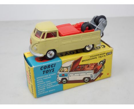 A boxed Corgi Toys No.490 Volkswagen Breakdown Truck 