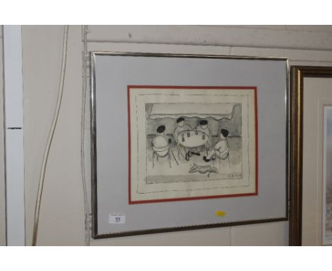 Henry Jenkin, pencil sketch "Pals"