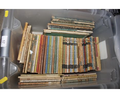 A box of miscellaneous vintage penguin books, Collins "Britain In Pictures", and King Penguins