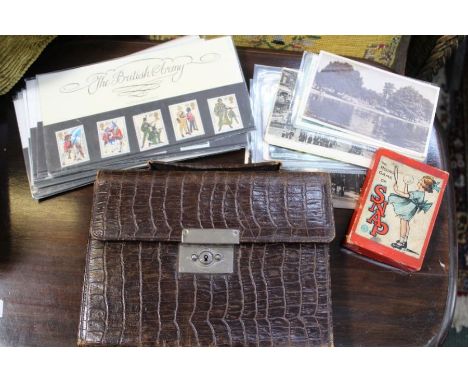 Vintage stationary wallet and other printed ephemera