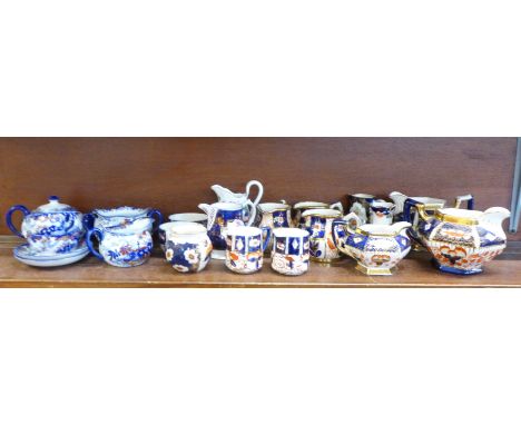 A collect of Imari and a tea for two tea service, (22)
