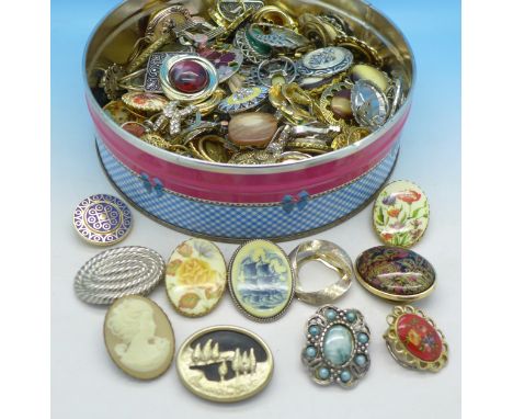 A collection of scarf rings