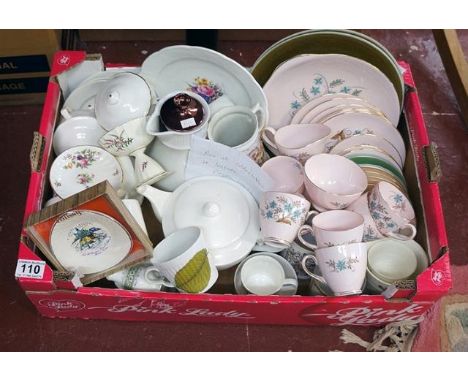 Box of collectables to include Royal Worcester