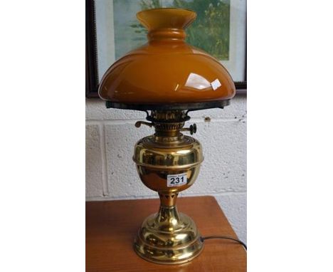 Brass working table lamp