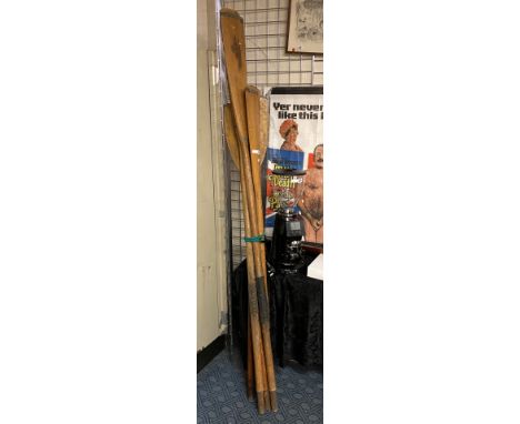 3 SETS OF VINTAGE OARS