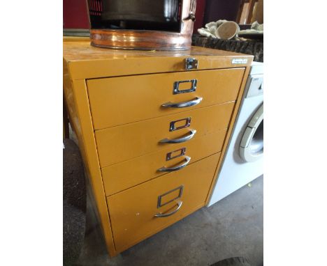 A BISLEY METAL TOOL CABINET