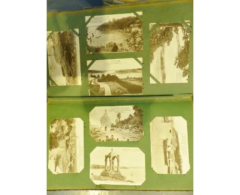 Album of vintage topographical postcards. Aprox 90 cards