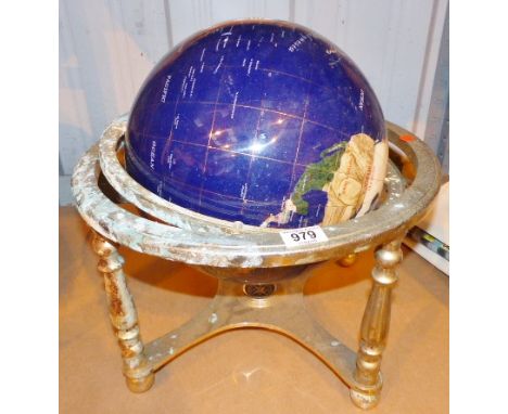 Vintage gemstone style globe