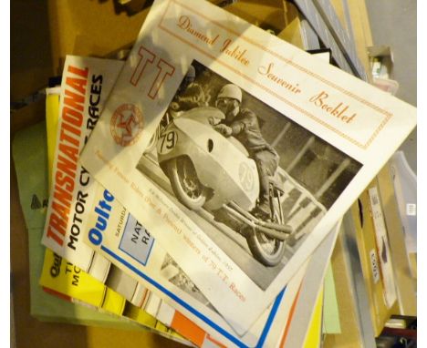 Vintage motorcycling racing programmes c1970s