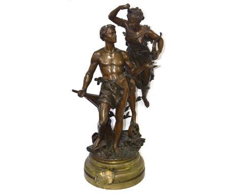 Cast after Ernest Rancoulet, (French, act. 1870 - 1915), "La recompénse" or "Allegory of industry and agriculture", ca.1900, 