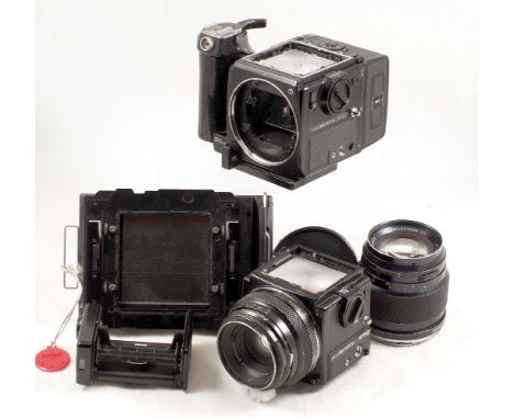 Bronica Medium Format Camera Bodies &amp; Lenses. To include SQ-Ai body with 120 film back and grip (all condition 9), ETRSi 