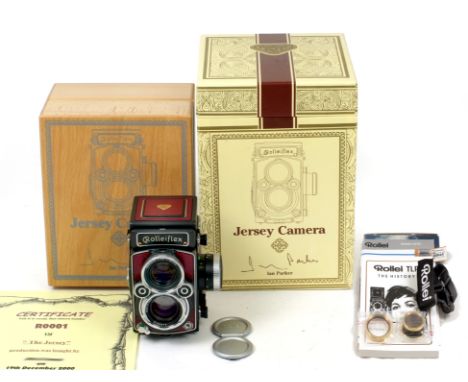 UNUSED Limited Edition Jersey Rolleiflex, Serial No. R0001. As new, battery never fitted (condition 1). With Planar 80mm f2.8