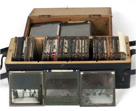 Magic Lantern Slides of Hull &amp; Humberside etc, Including Docks &amp; Ships. Most with captions. Also a quantity of colour