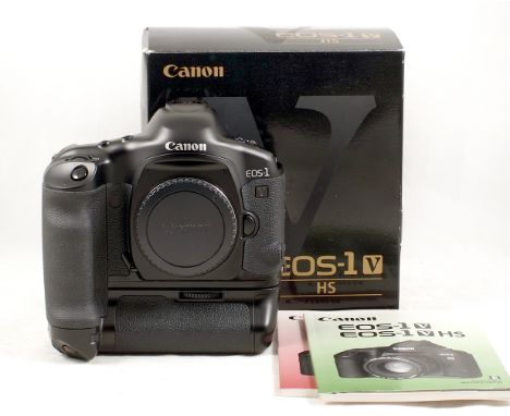 Canon EOS-1 V HS Pro-Film Camera. The last film camera from Canon. With battery grip. Untested, but appears unused. In maker'